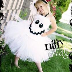 Boutique Ghost Corset Tutu Halloween Costume